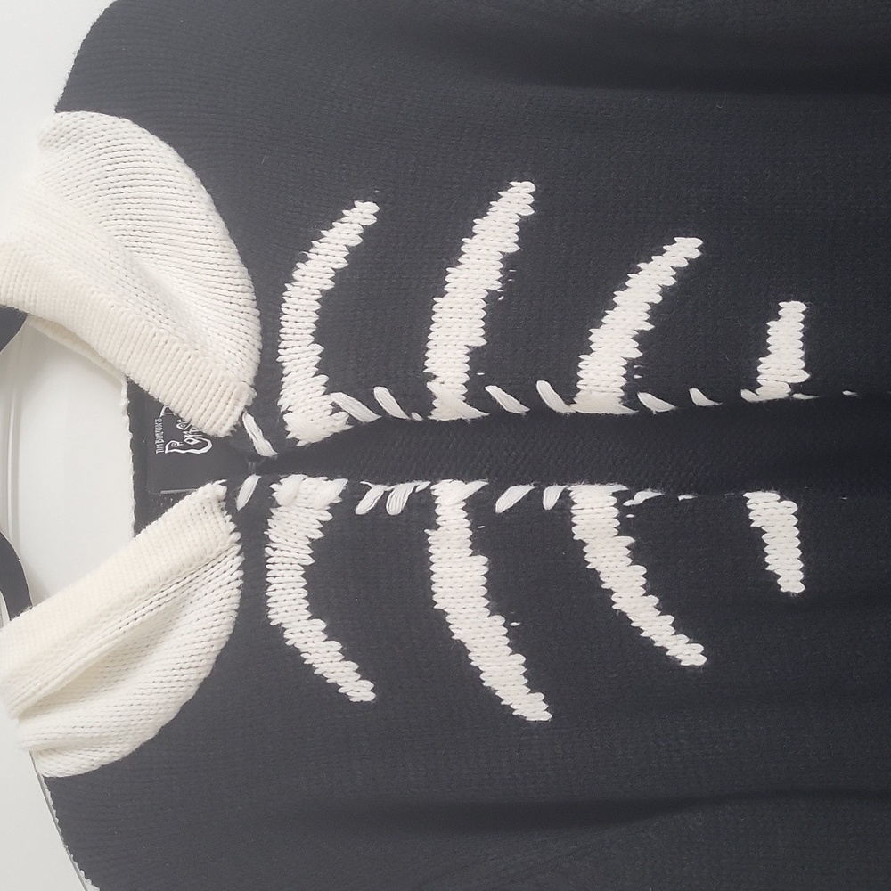 Killstar Black and White Corpse Bride Patch cardigan. Size 3XL - Picture 4 of 12